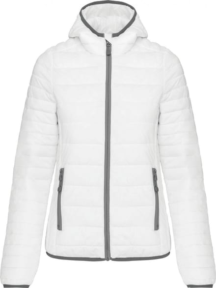 Kariban Ladies' lightweight hooded padded jacket K6111 - White - S