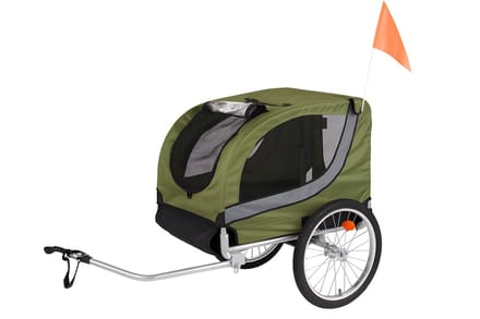 Flamingo Fietskar Tybalt – Groen, 76 × 57 × 65,5 cm | Geschikt voor Fiets & E-bike