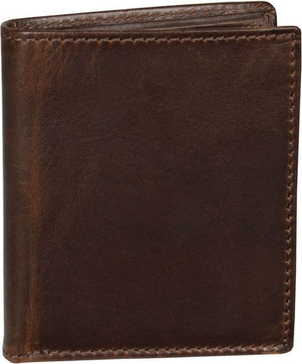 LEONHARD HEYDEN Leren portemonnee Roma Minibörse 5393 Braun donkerbruin