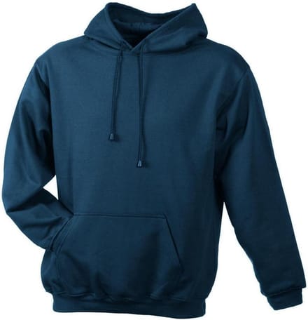James and Nicholson Unisex Hooded Sweatshirt (Benzineblauw)