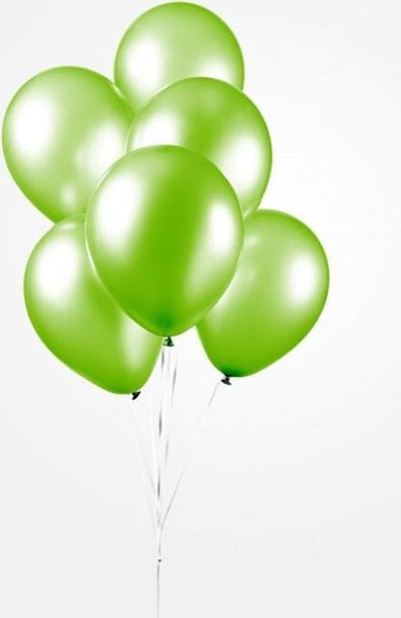 Globos Ballonnen 30,5 Cm Latex Limegroen Parelmoer 25 Stuks