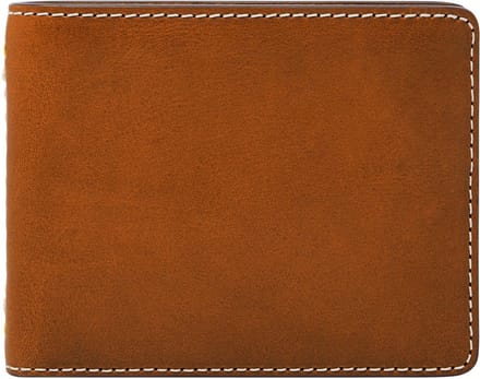 FOSSIL Leren Kaarthoes Tremont Bifold Cognac Bruine