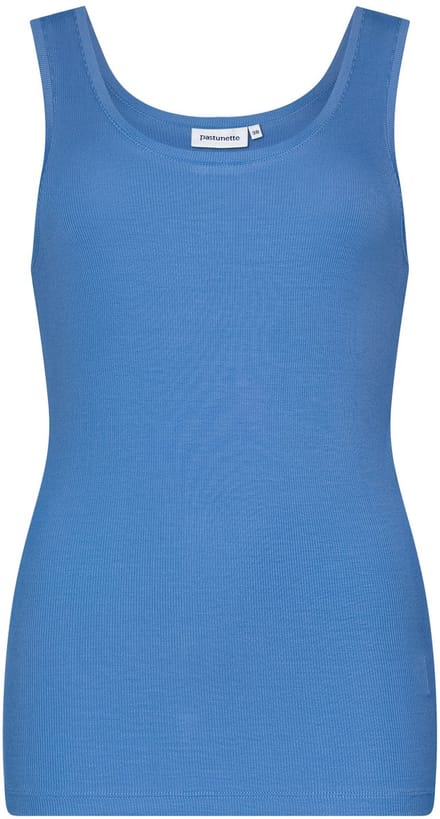 Pastunette Top Beach Basic - Viscose - Blauw - Ribstof - Maat 42