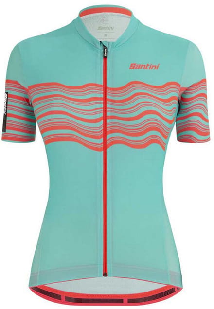 Santini Tono Proflo Korte Mouw Wielertrui Blauw XL Vrouw