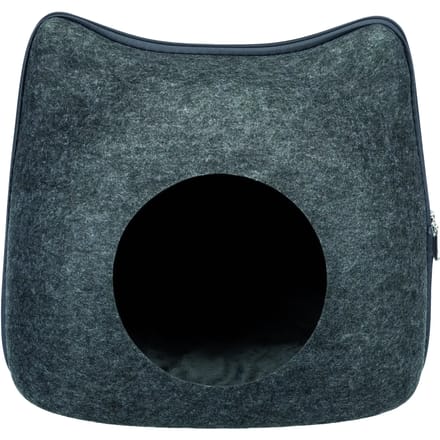 Trixie - Kattenmand - Relax Iglo - Kat - Vilt - Grijs - 38X37X35 cm