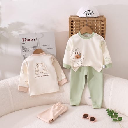VBM babykleding - 2-delige set - 100% katoen - 9-12 maand