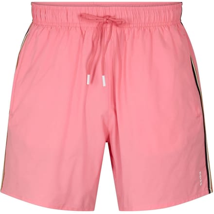 Boss Heren Iconic Logo Zwemshort (Lichtroze)