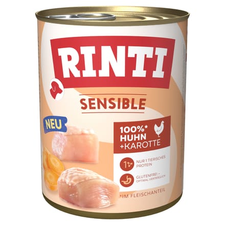 Rinti Sensible 6x800g - Kip & Wortel