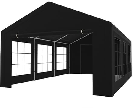 Partytent 4x6m zwart semi professioneel
