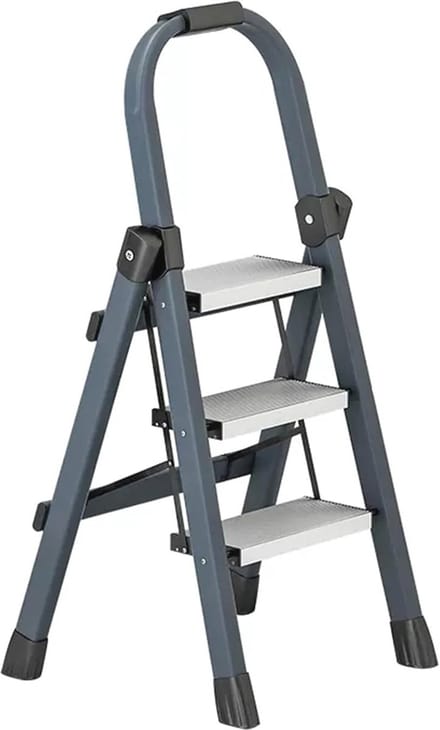Opvouwbare 3-traps ladder met leuningen - 350 lbs