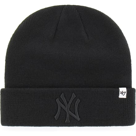 47 Mlb New York Yankees Raised Cuff Knit Muts Zwart Man,Vrouw