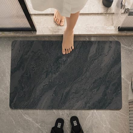 Eenvoudige Diatomeeënaarde Verdikte Kussen Absorberende Mat Badkamermat Sneldrogend High-end Badkamermat Antislip 60 * 90CM