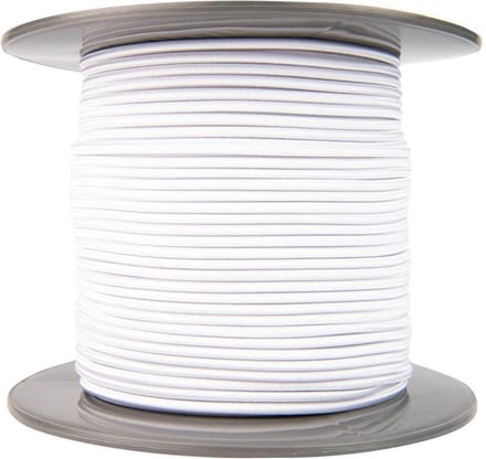 Afdekzeilwinkel - Elastisch koord 4mm wit op rol - 100 meter