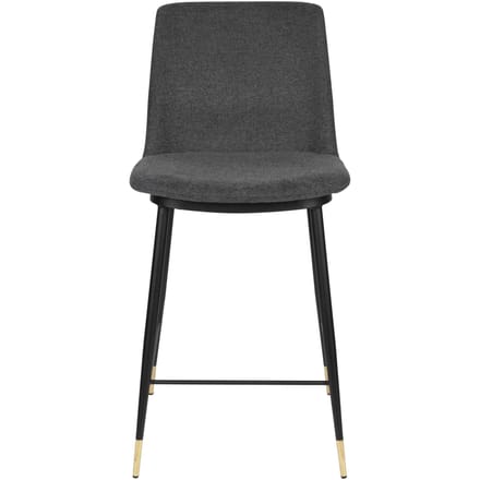 Housecraft Living Lionel Barkrukken rugleuning 65 cm Donkergrijs - Set van 2