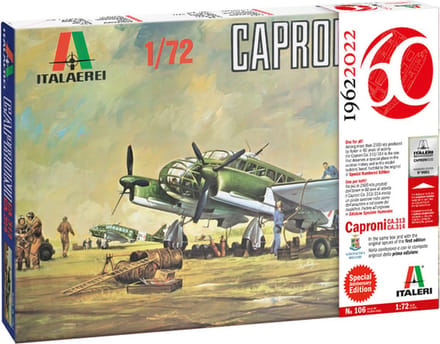 Italeri Modelbouwpakket Militaire voertuigen - 0106 Caproni Ca. 313/314 Vintage Special Anniversary Edition Plastic - 1:72 - Modelbouw