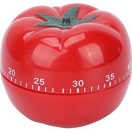 Tomaatvormige Mechanische Opwindtimer Home Schoonheidssalon Roterende Afteltimer red