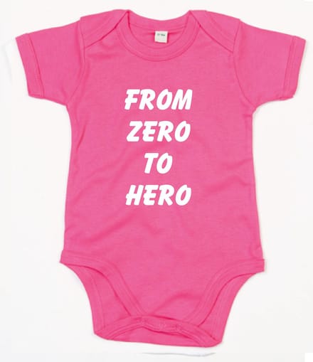 Rompertje From Zero To Hero-Fuchsia-0-3 Maanden