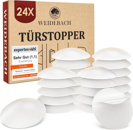 24 x deurstopper voor muur - zelfklevend rubberen deurbuffer buffer stop voor wand