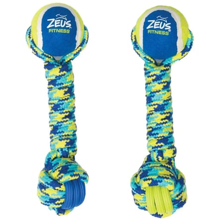 Hondenbal met touw Zeus K9 TPR Tennis Dumbbell