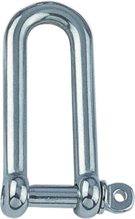D-sluiting lang 12 mm RVS-316