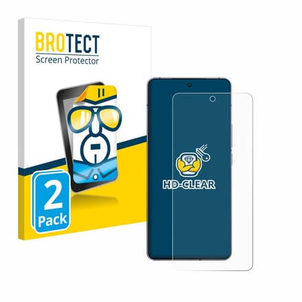 BROTECT - Screenprotector voor Vivo iQOO 12 - Folie Beschermfolie transparant 2 Stuks