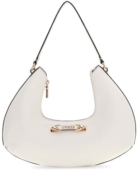 GUESS schoudertas Sophia Hobo Cream White crème