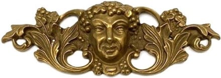 Meubeldecoratie Messing antiek 'Bacchus hoofd' (185x70mm)