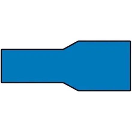 Carpoint Vlakstekerhuls Blauw 6,3x0,8mm 10 Stuks