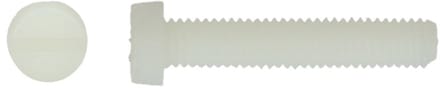 Schroef nylon – M6 x 30 – cilinderkop – DIN 84 – 6 stuks – kunststof schroe