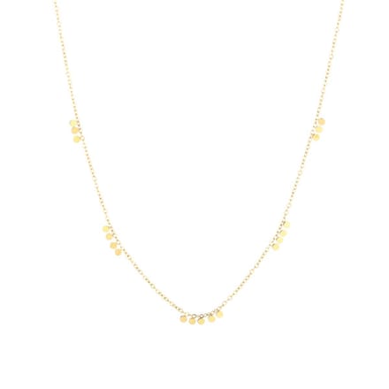 Bijoutheek Collier Mini Discs Goud