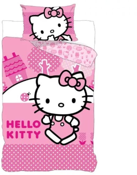 Hello Kitty Dekbedovertrek 100 X 135 cm - 40x60 cm - katoen