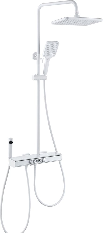 Mawialux opbouw regendoucheset - Digitaal display - Friso - Wit