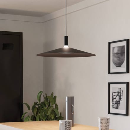 EGLO connect.z Conomavilla-Z Smart Hanglamp - Ø 45 cm - Zwart/Wit - Instelbaar RGB & wit licht - Dimbaar - Zigbee