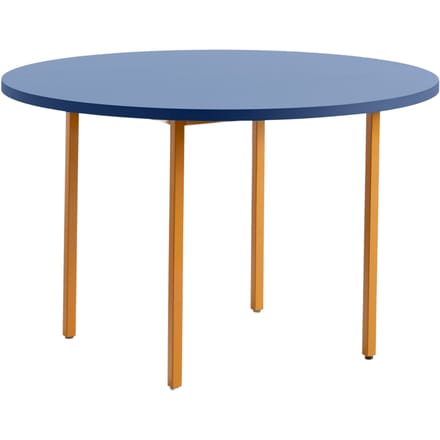 HAY Two Colour Tafel rond - blauw - oker - Ø 120 cm