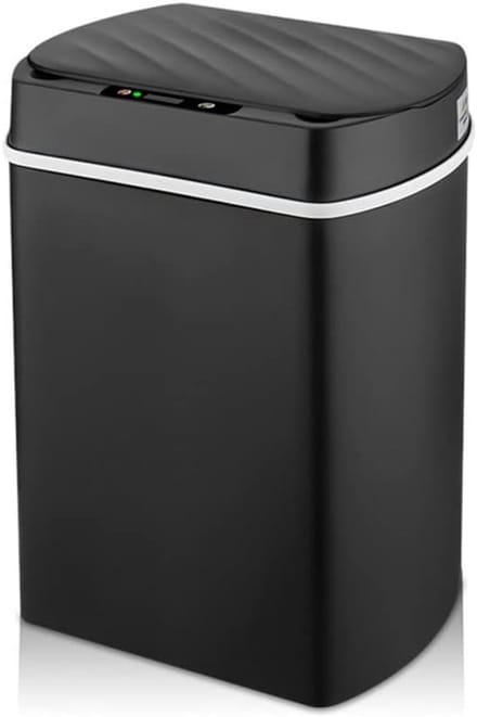 Prullenbak Sensor - Afvalemmer Slim - Automatisch Openen - Contactloos Werken - 15 Liter Capaciteit - Zwart