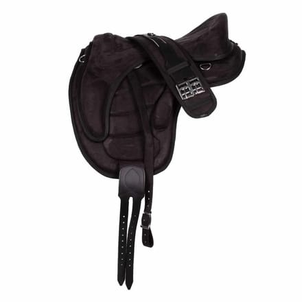 Pagony Boomloos Suede Zadel - Maat: 15 Inch - Zwart - Polyamide