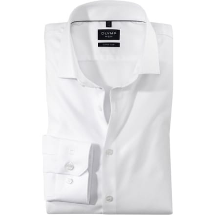 OLYMP No. Six Overhemd, Super Slim, Royal Kent, Wit