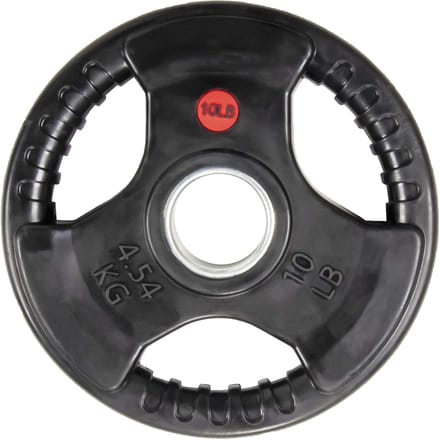 Olympische Halterschijf - Gecoate Gewichtsplaat - Krachttraining - Rubberen Grip - 2 inch - Zwart