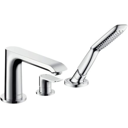 Hansgrohe Metris 3-hole bath rim single lever mixer 31190000