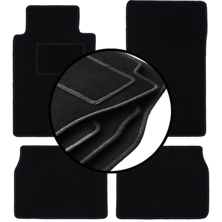 Complete set veloursmatten voor: Mercedes C 190 W201 sedan (1982-1993)