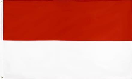 New Age Devi - Indonesische vlag - 90 x 150 cm - Ontdek de schoonheid van Indonesië