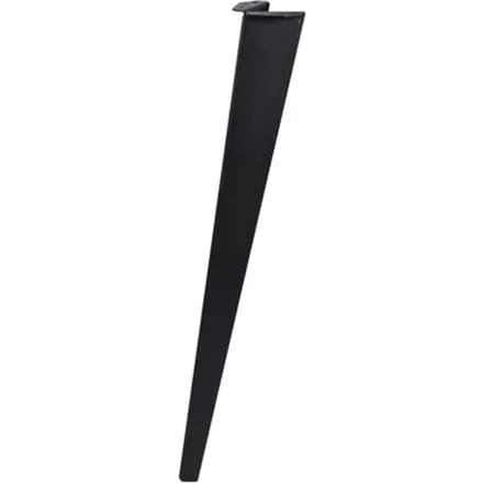 Duraline Meubelpoot Gevouwen Staal 72cm Mat Zwart