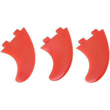3 Stuks Surfplank Vinnen Glasvezel Thruster Vin Sets Surf Accessoires voor Longboard Staande Peddel red