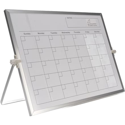 Uitwisbare Kalender 30x40cm Dubbelzijdig Magnetisch Desktop Whiteboard Kalender Maandplanner met white