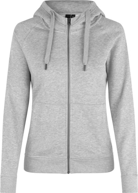 ID Hoodie Core Vest met Rits Dames Grijs Melange - Maat S