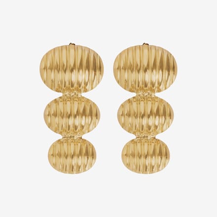 Essenza Large Bubble Earrings Gold