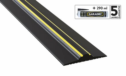 Garadry - Drempelprofiel garagedeur - 2cm hoog - lengte 3,12 meter
