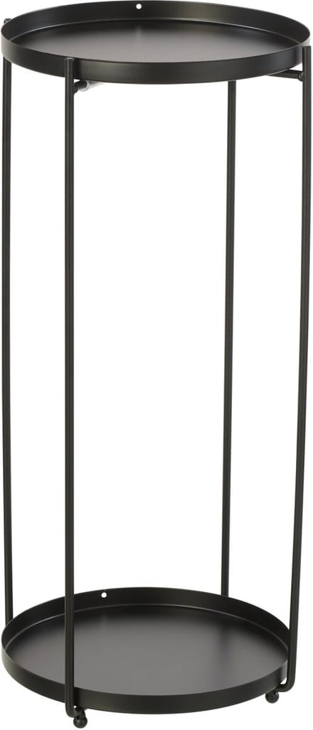 J-Line bijzettafel Rond - ijzer - zwart - large