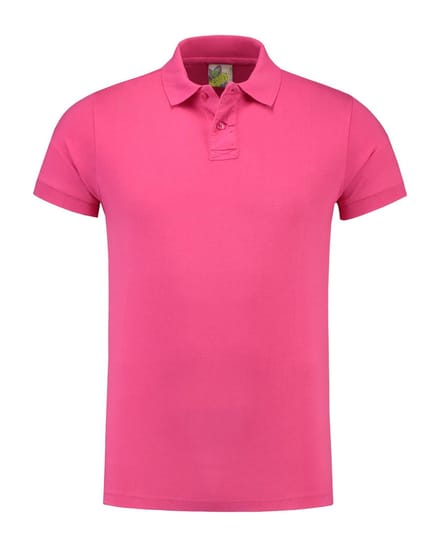 Lemon & Soda jersey polo voor heren fuchsia maat L