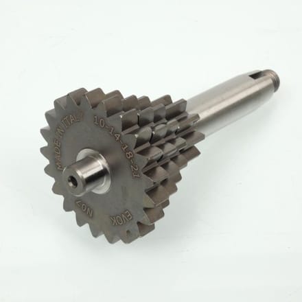 Arbre secondaire boite vitesse EVOK pour scooter Piaggio 125 Vespa Pk 1982-1989